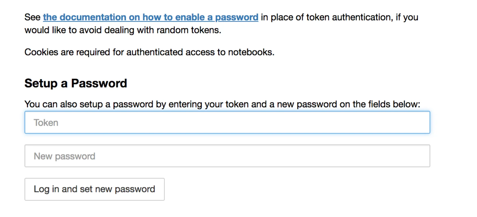 Jupyter Password Setting