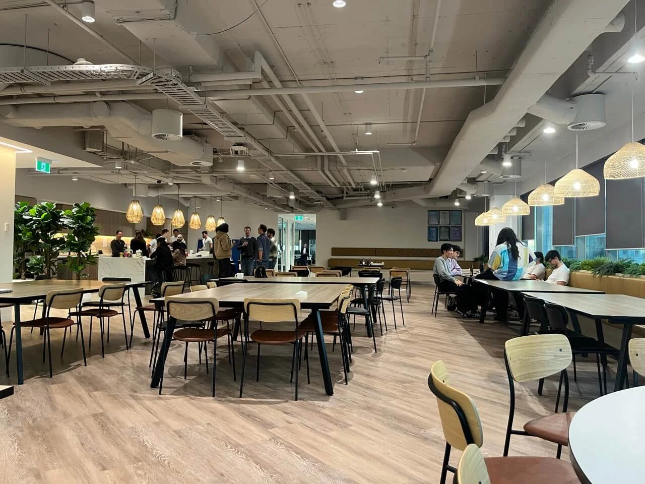 The large meeting room and canteen